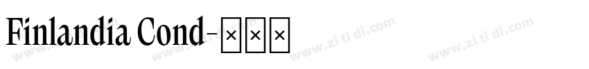 Finlandia Cond字体转换
